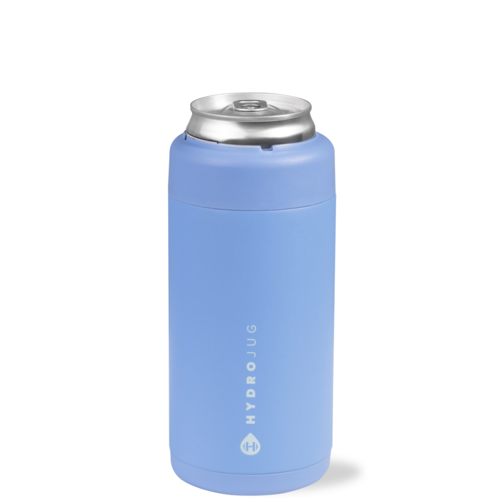 Light Blue Slim Can Cooler 12oz